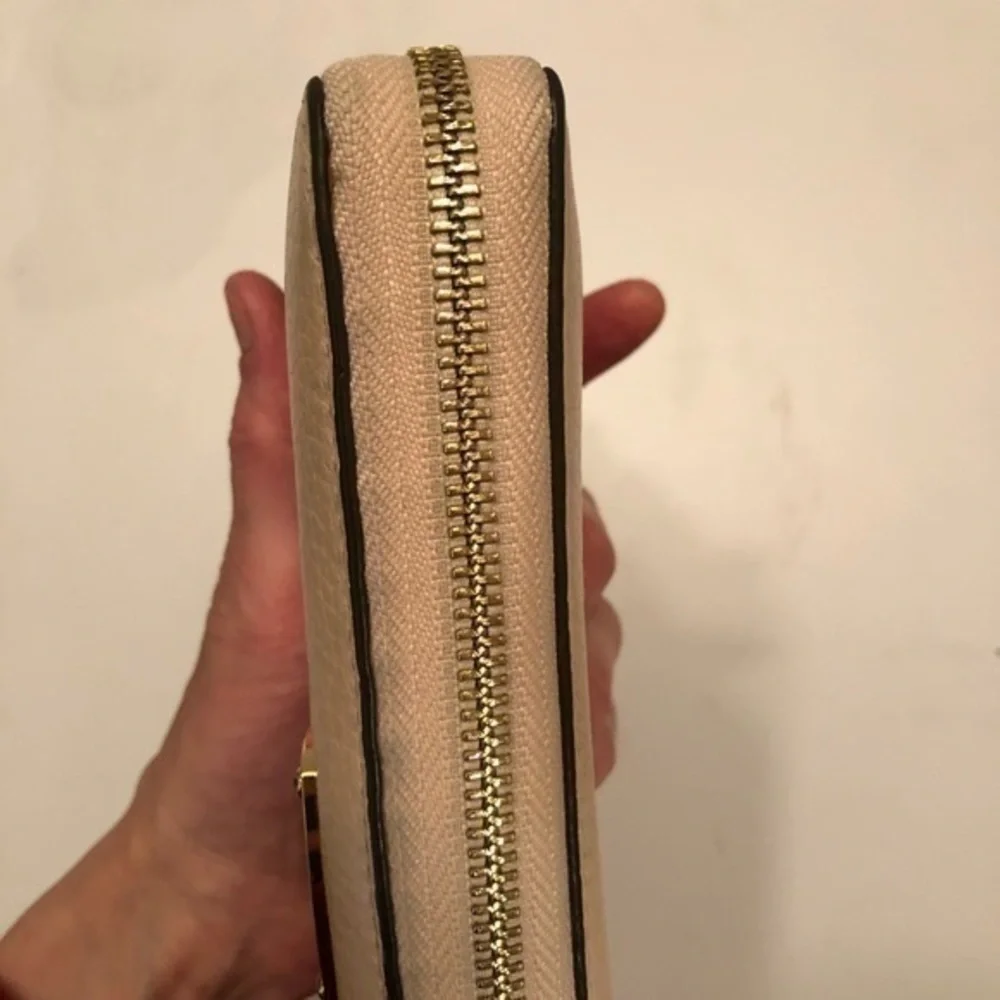 Michael kors leather wallet clutch light pink